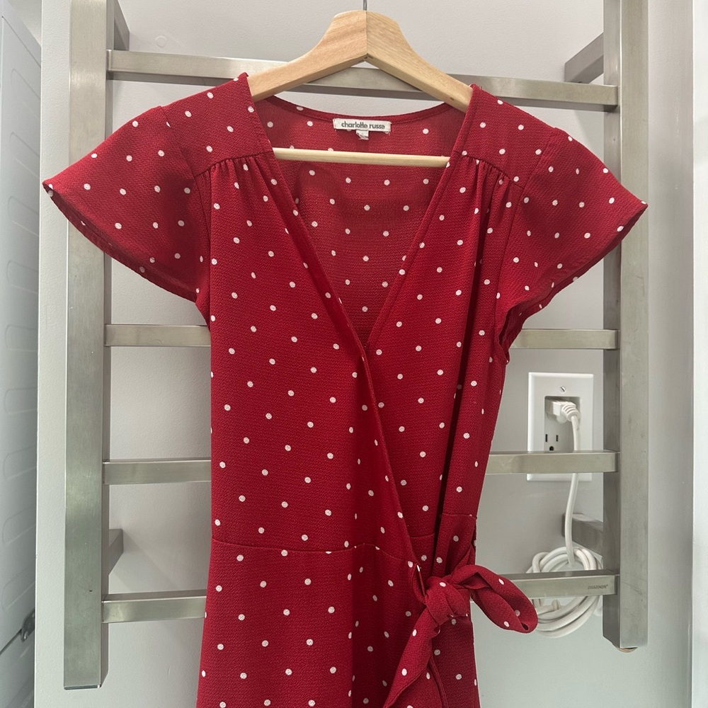 Charlotte Russe polka dots dress.